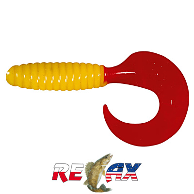 Твистер Relax 5.0" Standart (TS052 red yellow)