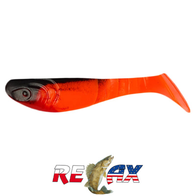 Виброхвост Relax Kopyto 3.0" Standart (S072 black orange)