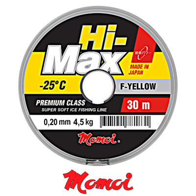 Леска Momoi Hi-Max F-Yellow 30м (0,20, 4,5кг)