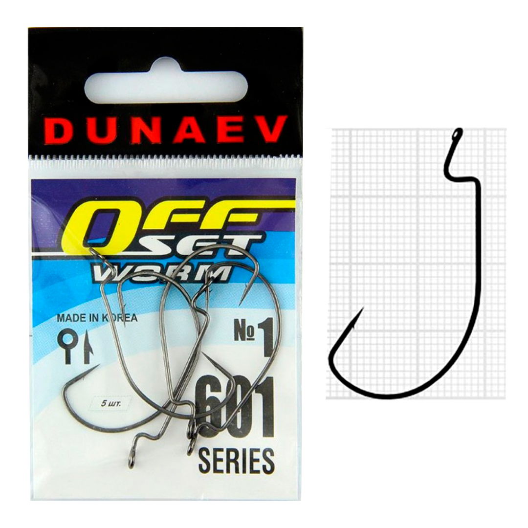 Крючок Dunaev Offset Worm 601 01