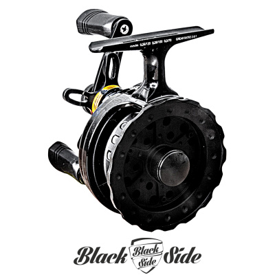 Катушка зимняя Black Side Ice Zeal (BSIZ-60, 3.6:1, 4+1bb, 160гр.black левая)