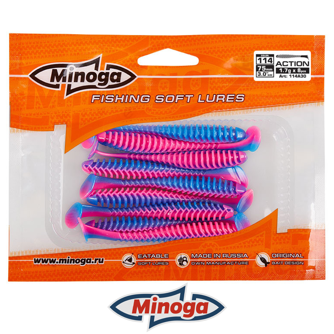 Виброхвост Minoga Action 114 3