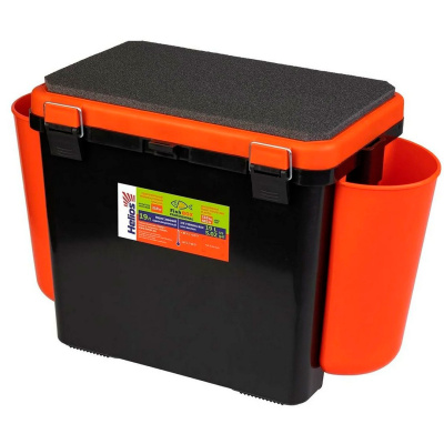 Ящик зима Helios FishBox односекционный 19L (оранжевый)