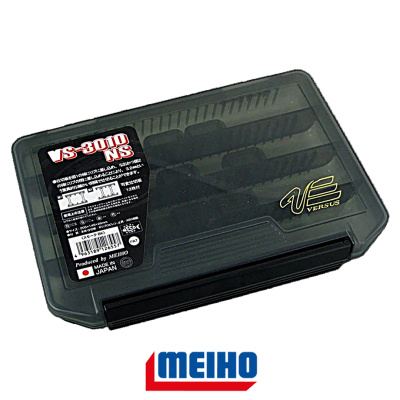 Коробка Meiho Versus VS-3010NS (205×145×28мм, 4-20отд.+12пер.black)
