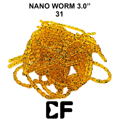 Червь CF Nano worm 3.0" (86-90-31-6  Кальмар)