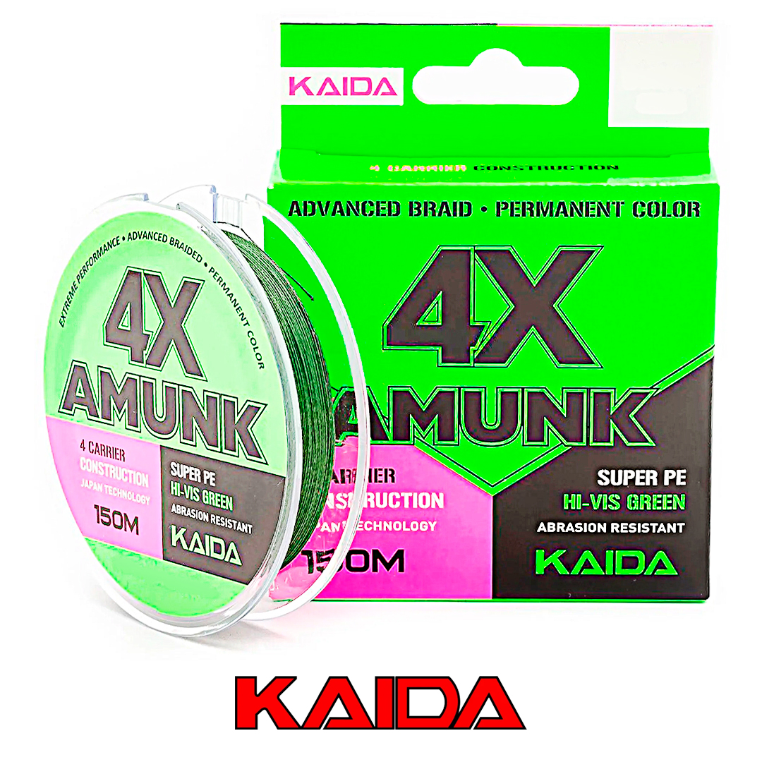 Плетёный шнур Kaida Amunk PE 4X 150м Dark Green 02