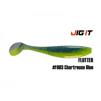 Виброхвост Jig It Flutter 4.4 Squid (003 chartreuse blue)