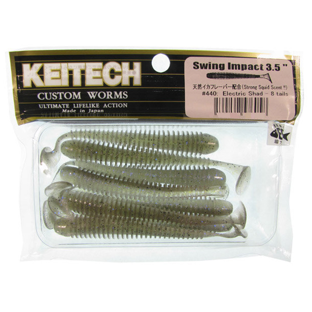 Виброхвост Keitech Swing Impact 3.5 00 упаковка