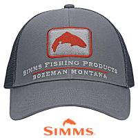 Кепка Simms Single Haul Small Fit Trucker (Gunmetal Trout) 00