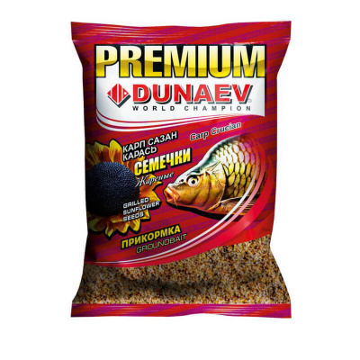 Прикормка Dunaev Premium (карп сазан жареная семечка)