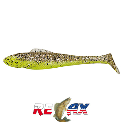 Виброхвост Relax Ohio 4.0" Laminat (L198 limetreuse silk)