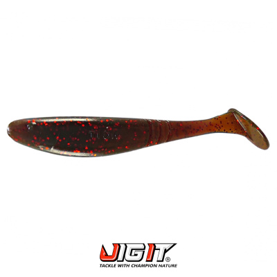 Виброхвост Jig It Flutter 3.8" (015 motor oil)