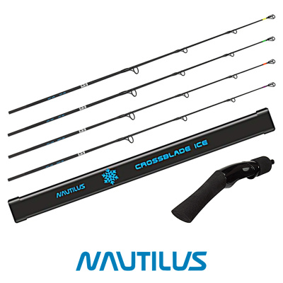 Удочка зимняя Nautilus Crossblade Ice Combo Set (76см, 4шт.)