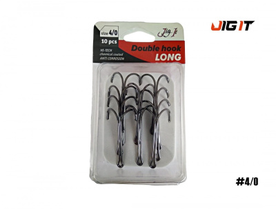 Двойник Jig It Long double hook (№ 4/0)