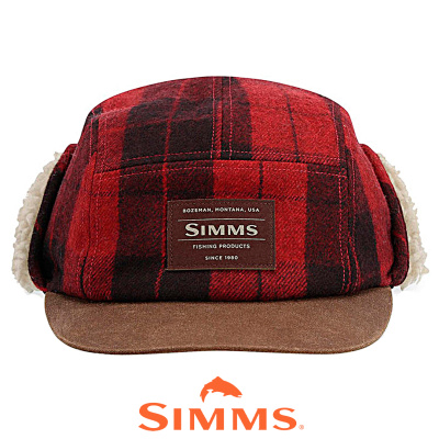 Кепка Simms Coldweather Cap (Red Buffalo Plaid, L/XL)
