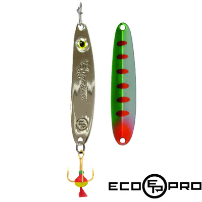 Блесна EcoPro Судачья с глазком 60 (BlL UV золото)