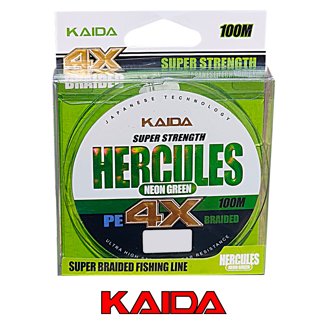 Шнур Kaida Hercules 4X 100м neon green 00