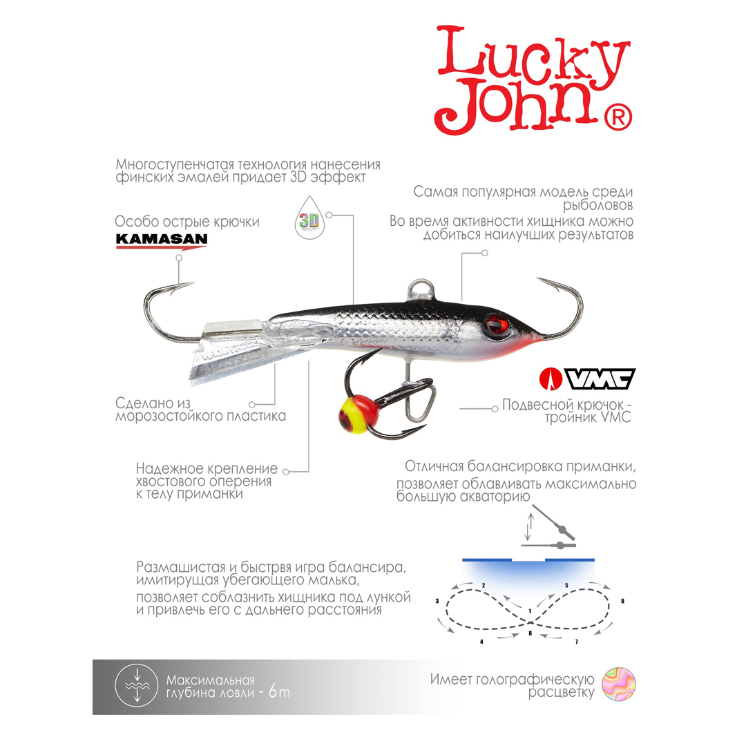 Балансиры lucky John Classic 4.5+тр блистер 01