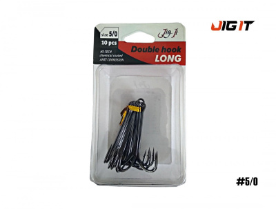 Двойник Jig It Long double hook (№ 5/0)