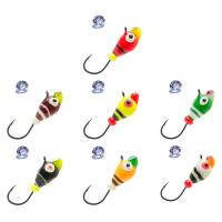 Мормышка LumiCom вольфрам Капля с ушком (обмазка с камнем малек винт) 00