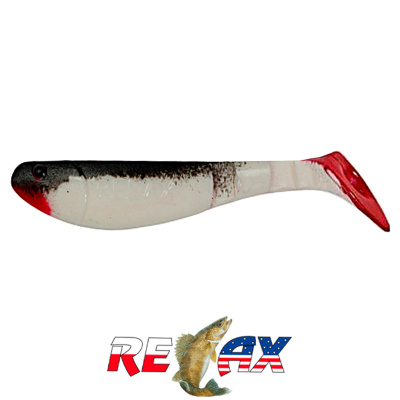 Виброхвост Relax Kopyto 2.5" Standart (S002R black white)