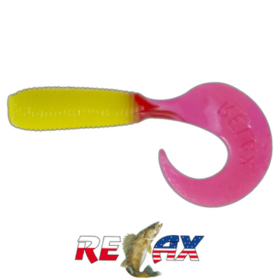 Твистер Relax 2.0" Standart (TS052 red yellow)