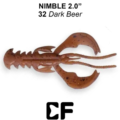 Рак CF Nimble 2.0" плавающий (50-50-32-6 dark beer Кальмар)