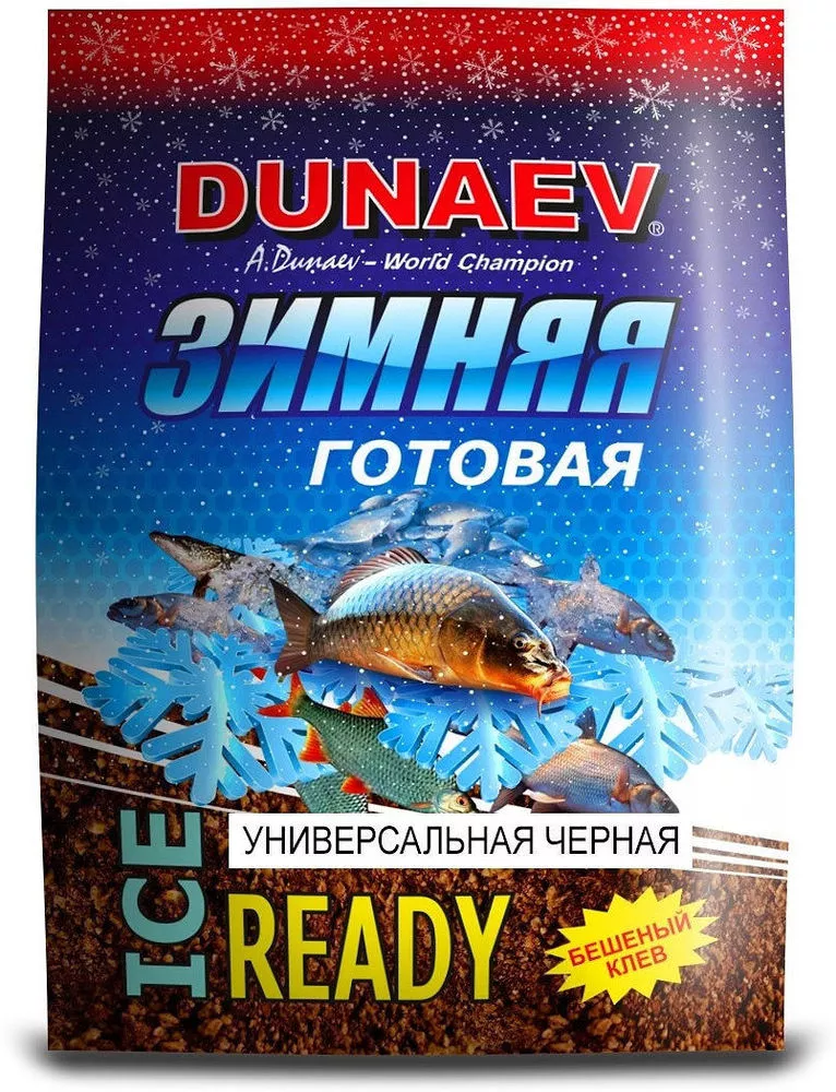 Прикормка Dunaev Ice Ready Унверсальная Черная