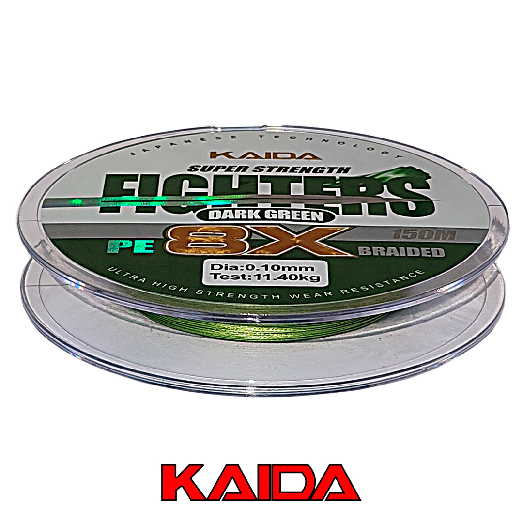 Плетёный шнур Kaida Pro Fighters X8 150м Dark Green 03