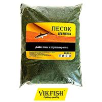 Песок Vikfish для Рипуса с блестками (зелёный) 02
