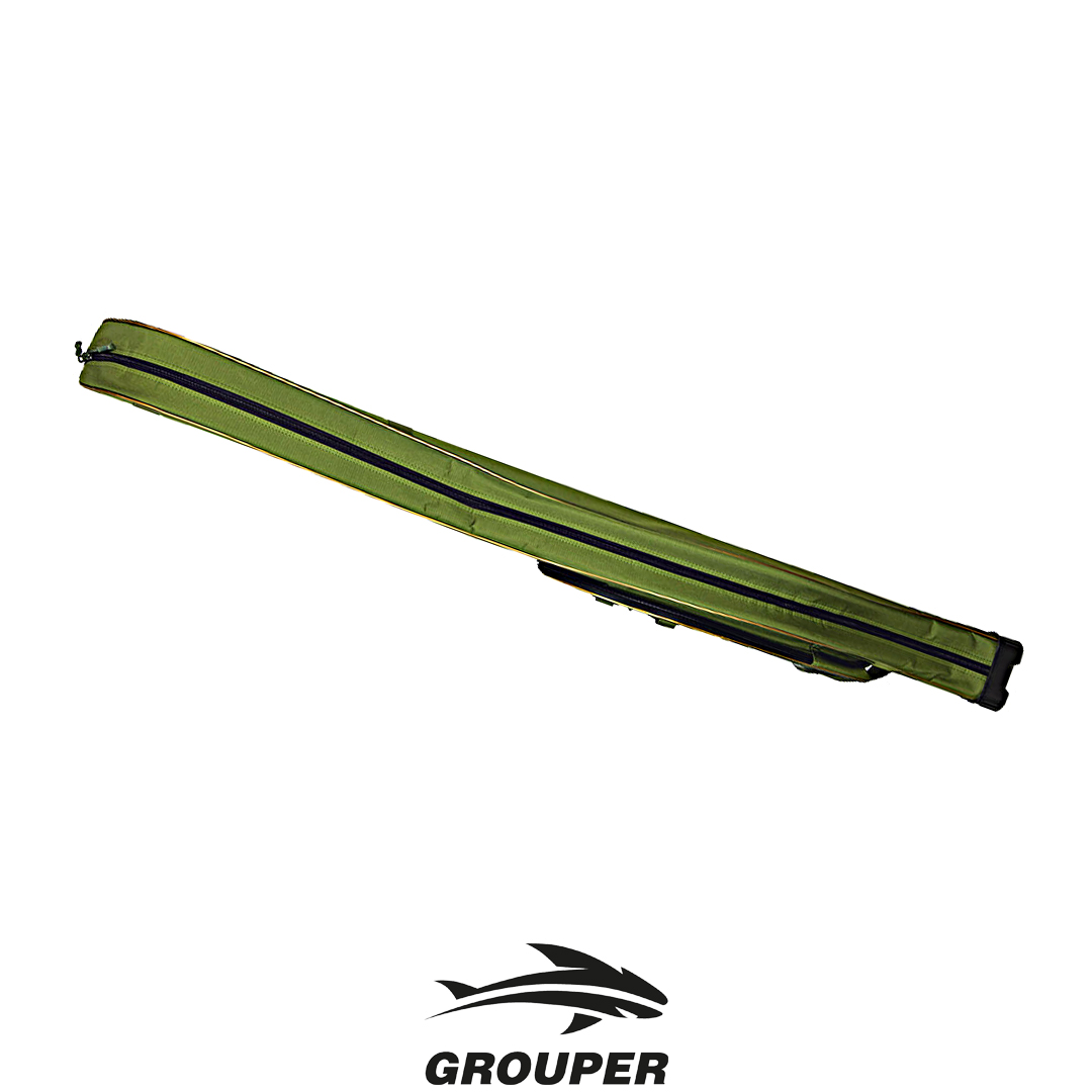 Чехол для удочек Grouper жесткий, 2е секции, Зеленый 1,3 01