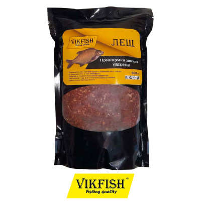 Прикормка Vikfish зимняя увлажненная  500гр. (лещ красный анис ваниль)