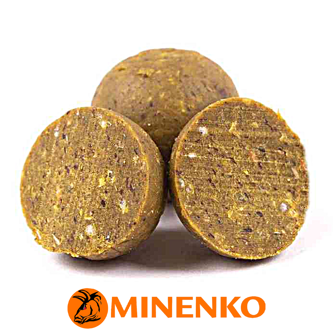 Бойлы Minenko Soluble пылящие насадочные 14мм (Sweet Corrn) 04