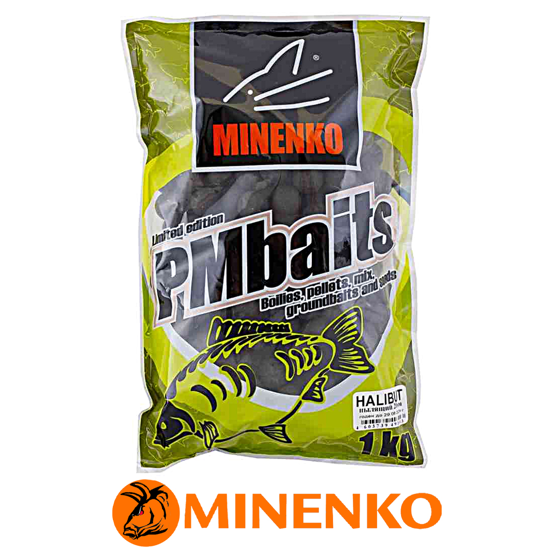 Бойлы Minenko Soluble пылящие 20мм (Halibut) 00