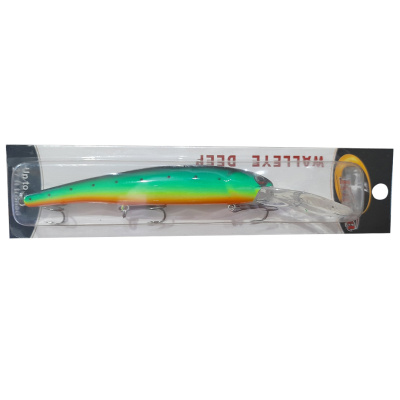 Воблер Kama Walleye Deep (K22 green body black back)