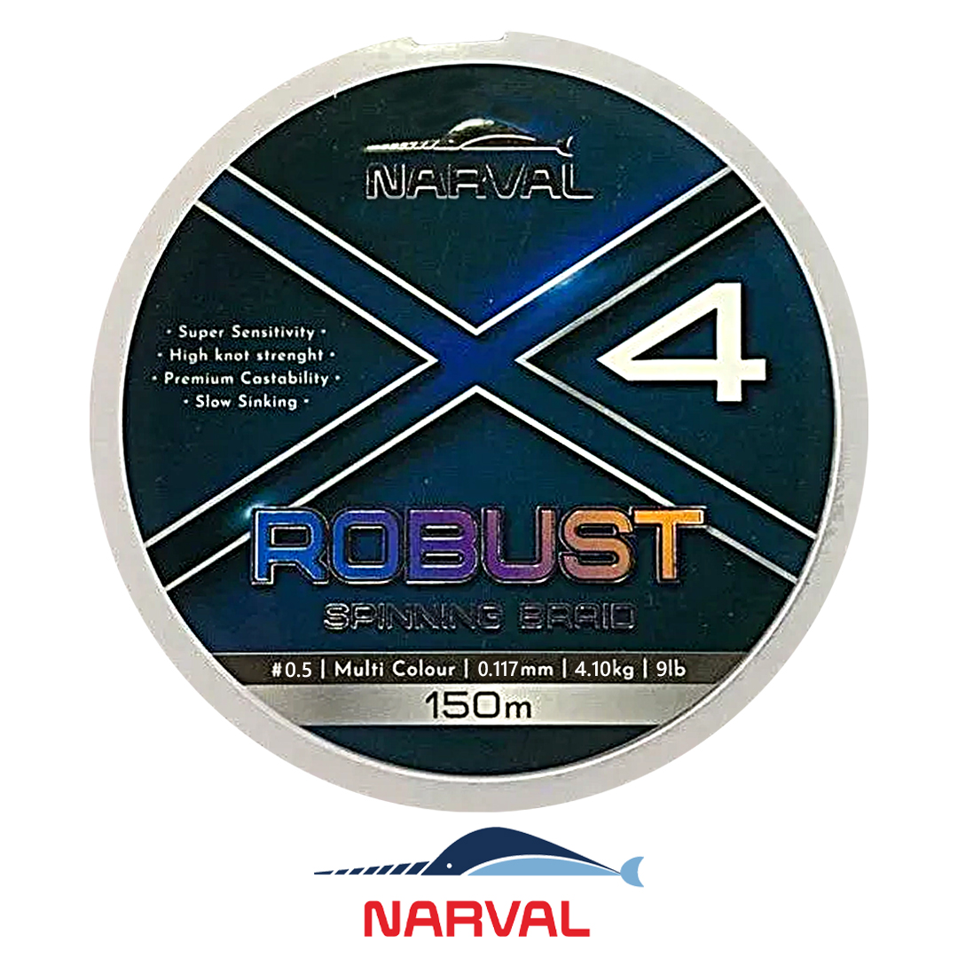 Шнур Narval Fishing Robust X4 PE 150м multicolour 05