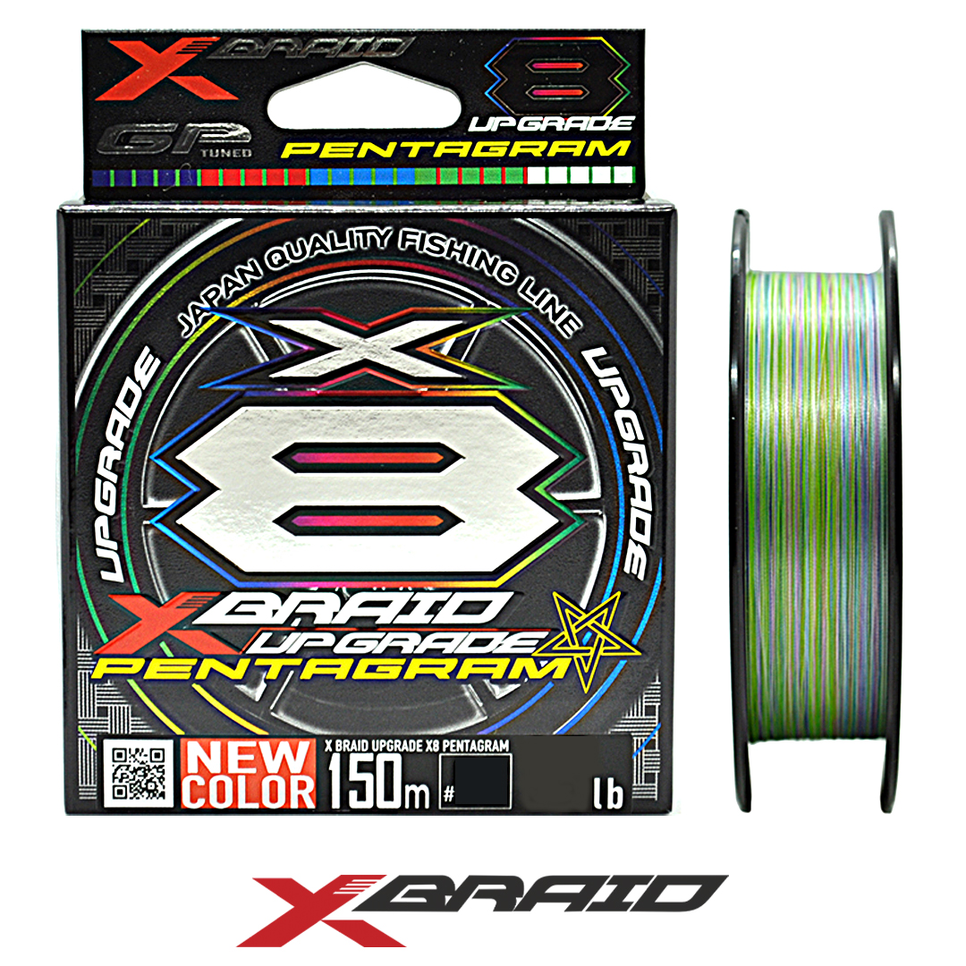Шнур X-Braid (YGK) Upgrade X8 Pentagram multicolor 150м 01