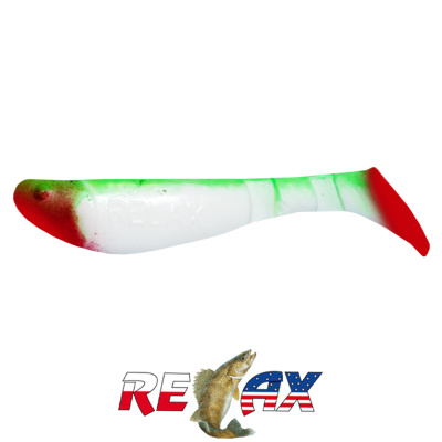 Виброхвост Relax Kopyto 2.5" Standart (S004R green white)
