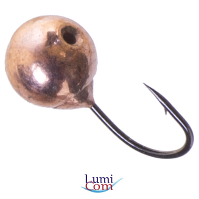 Мормышка LumiCom вольфрам Дробинка отверстие (гальваника) (d-3,0: 0,27гр. Cu медь)