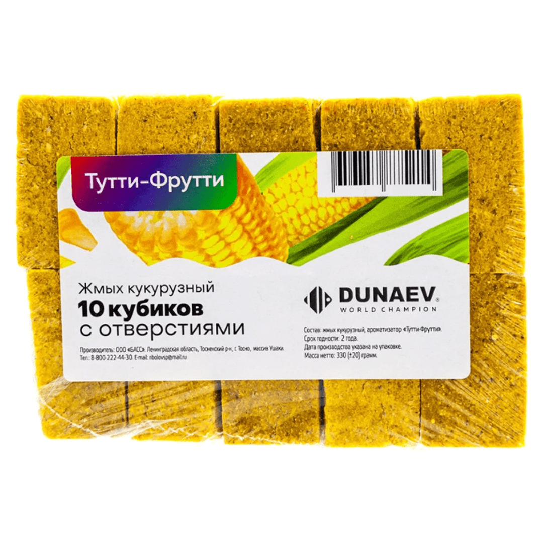 Прикормка Dunaev Жмых Кукурузный Тутти-Фрутти