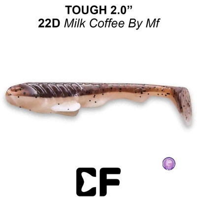 Виброхвост CF Tough 2.0" (71-50-22d-6 UV coffee milk Кальмар)