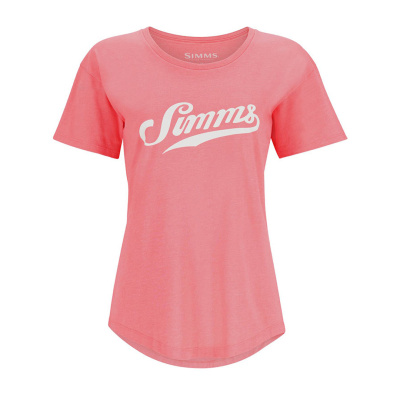 Футболка Simms Women's Script T-Shirt (Coral, XS)