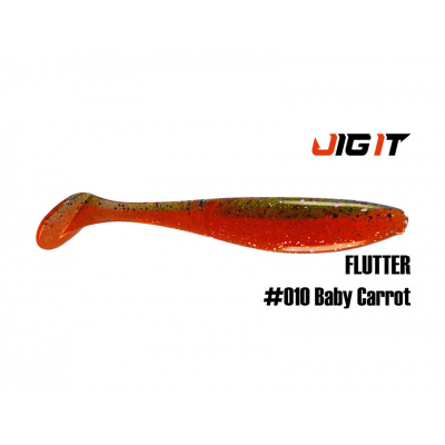Виброхвост Jig It Flutter 4.4 Squid (010 baby carrot)