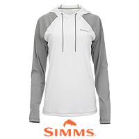 Термофутболка Simms Women's Solarflex Hoody (White Cinder) 00