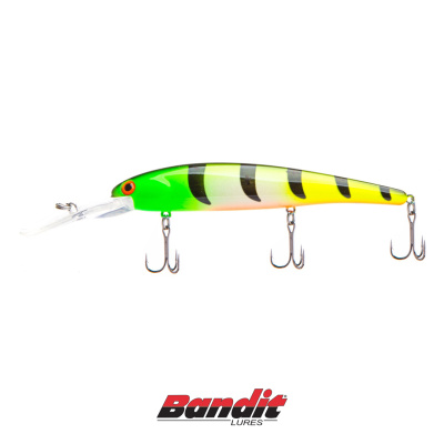 Воблер Bandit Deep Walleye (B41 green head black wing)