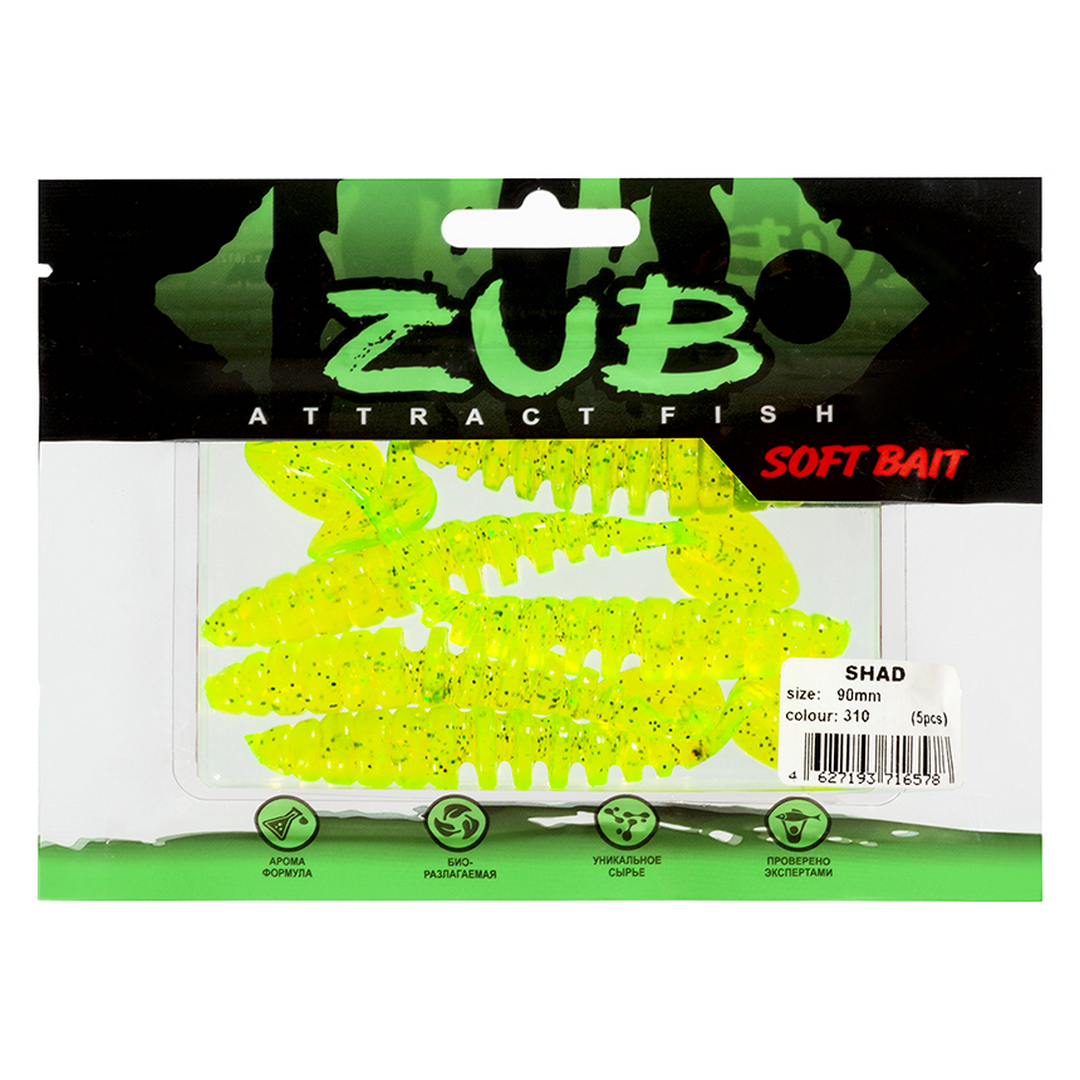 Виброхвост ZUB Shad 3,0-4,0 310 01