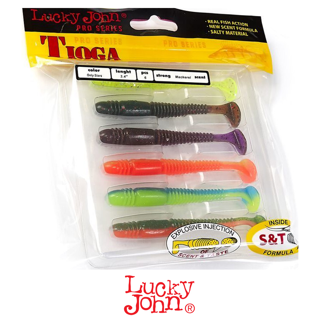 Виброхвост Lucky John Tioga 3.4 MIX1 1