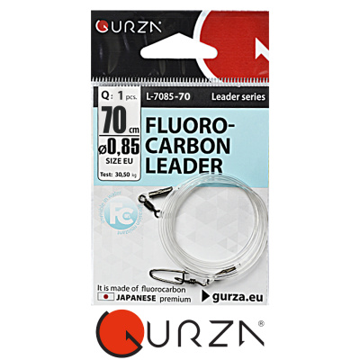 Поводок Gurza флюорокарбон ( 70см, d 0,85мм, 30,5кг.)