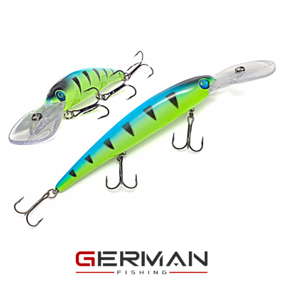 Воблер German GG Bandit 120F XDD (C145 тигр синий)