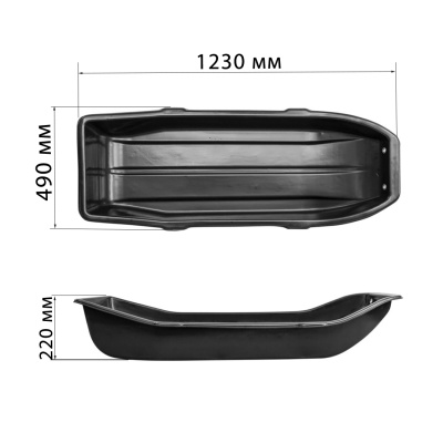 Сани волокуши Extruzion Арктика (1 230×490×220мм)